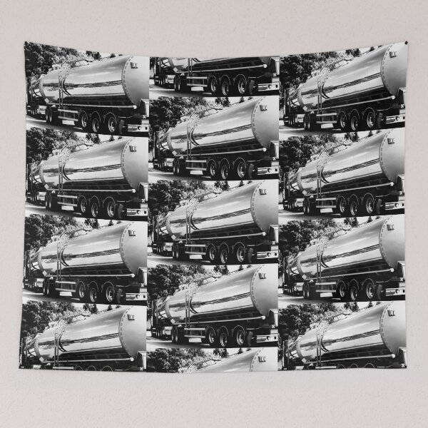 Item preview, Tanker Truck in Black and White designed and sold by Taina Sohlman.