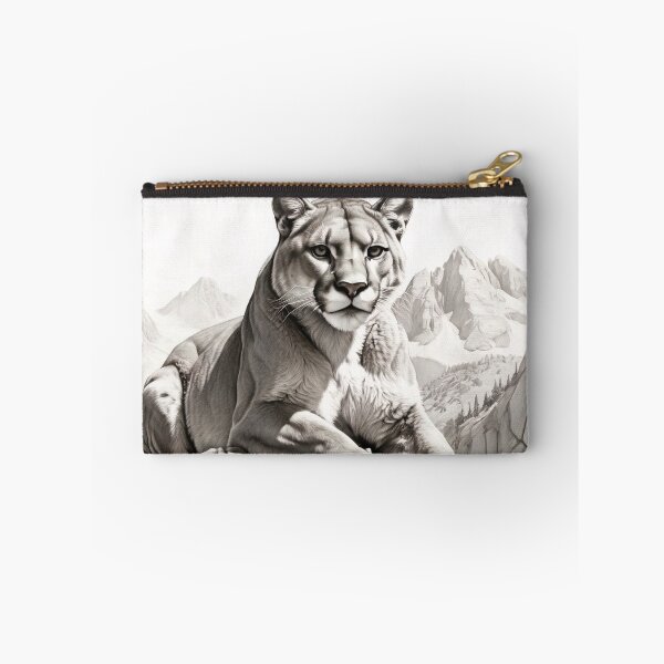 Item preview, Black and white pencil drawing of a Puma designed and sold by Pencil-Art.