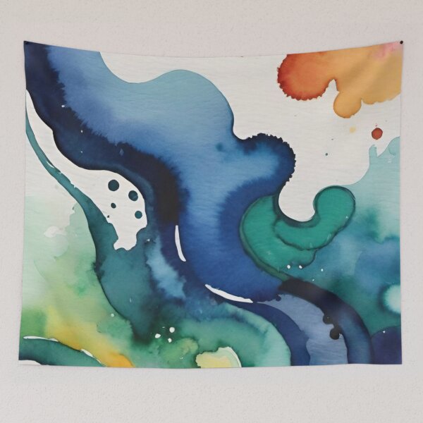 Item preview, abstract background, watercolor streaks designed and sold by DonnaBlankaArt.