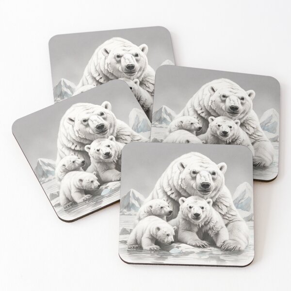 Item preview, Polar bear pencil drawing designed and sold by Pencil-Art.