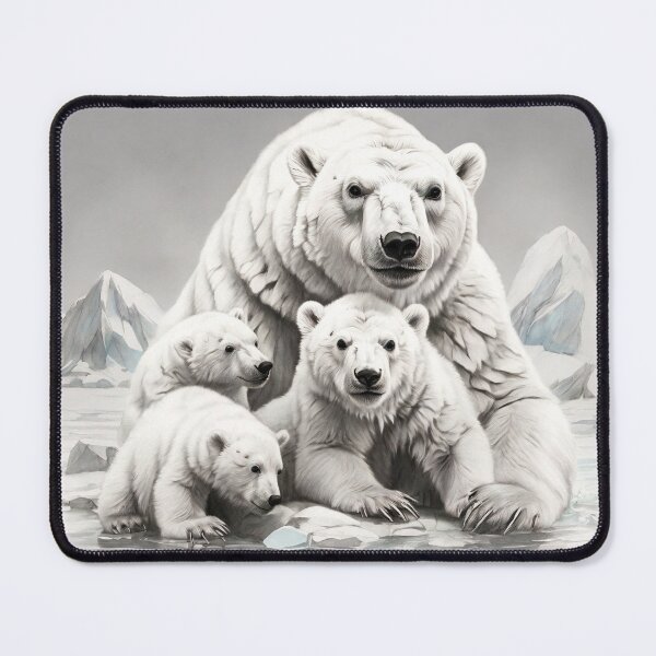 Item preview, Polar bear pencil drawing designed and sold by Pencil-Art.