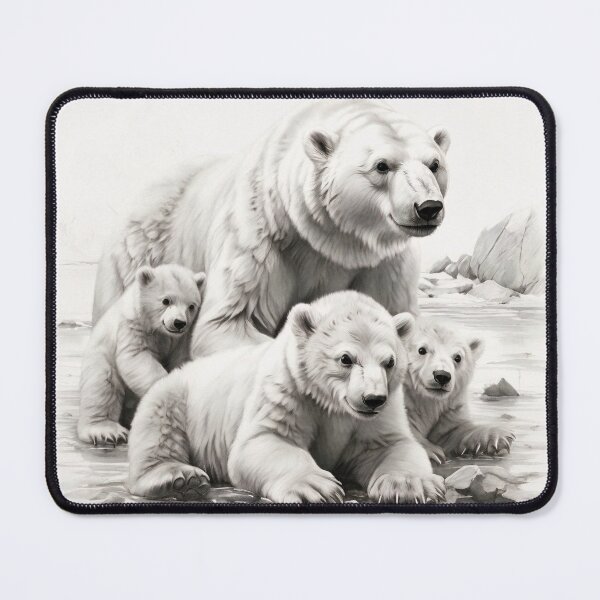 Item preview, Polar bear pencil drawing designed and sold by Pencil-Art.