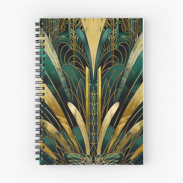 Item preview, Gatsby Pattern, Glamour Dark Green Gold, Luxurious Aesthetic designed and sold by Vic Torys ☆.