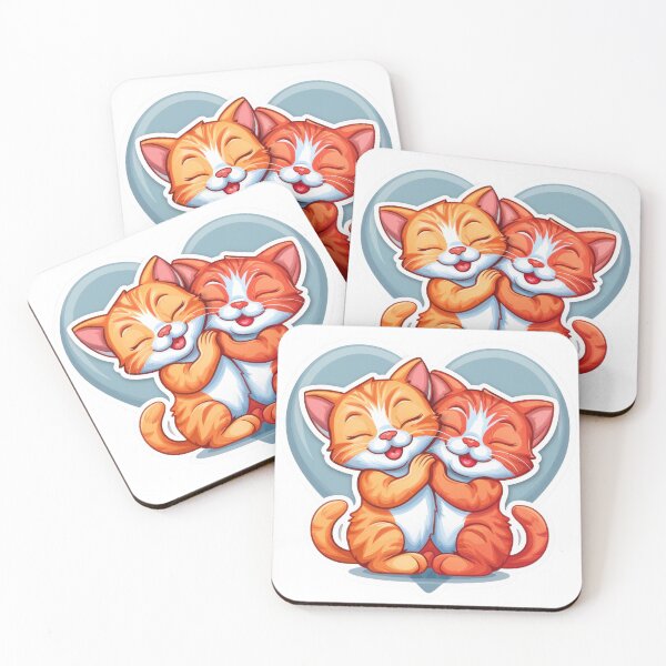 Item preview, Two Orange Kittens Hugging In Heart designed and sold by RGShirtWorks.