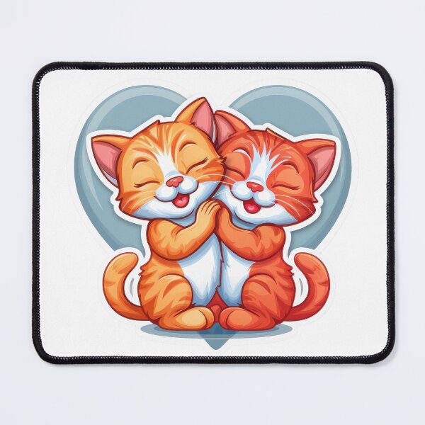 Item preview, Two Orange Kittens Hugging In Heart designed and sold by RGShirtWorks.