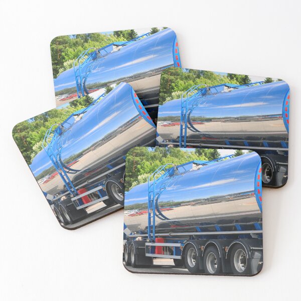Item preview, Rear View of a Blue Tanker Truck designed and sold by Taina Sohlman.