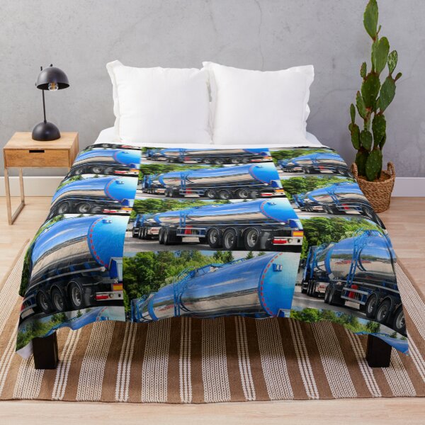 Item preview, Rear View of a Blue Tanker Truck designed and sold by Taina Sohlman.