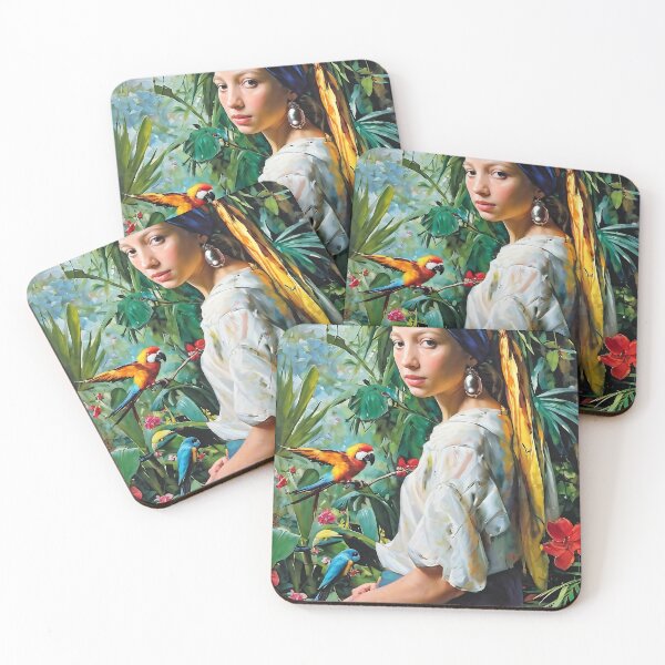 Item preview, Girl with a Pearl Earring x Rousseau designed and sold by Berfin Naz Tudorache.