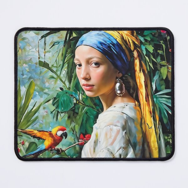 Item preview, Girl with a Pearl Earring x Rousseau designed and sold by Berfin Naz Tudorache.