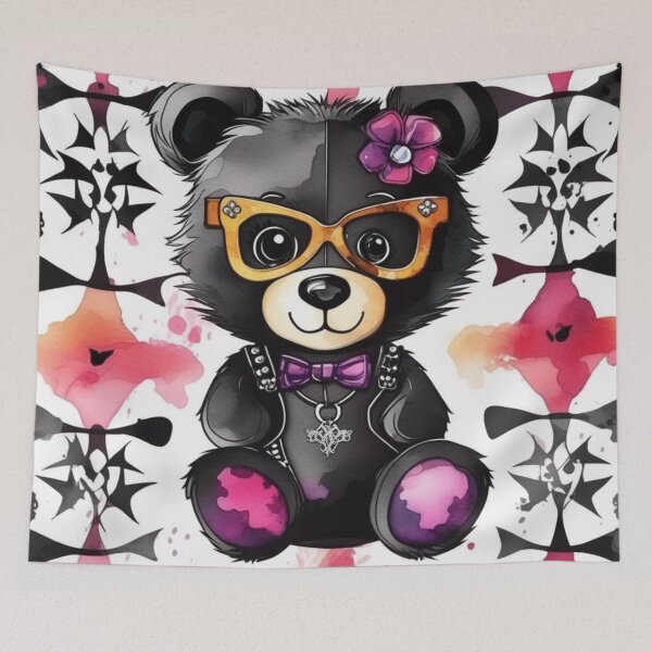 Item preview, Gothic Bear With Glasses designed and sold by UNK-Fatigues.