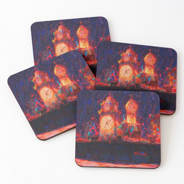 Item preview, Artistic and vintage clocks with beautiful splash of colours designed and sold by Serene Scapez.