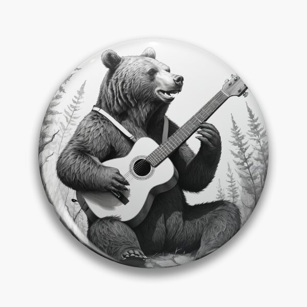 Item preview, Oso tocando la guitarra designed and sold by Burkae.