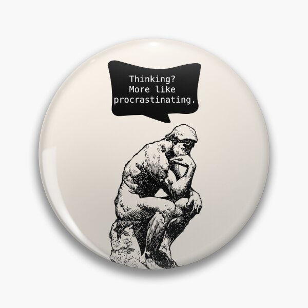 Item preview, Philosophical Procrastinating Thinking  Man Light Background designed and sold by cerenalkan.