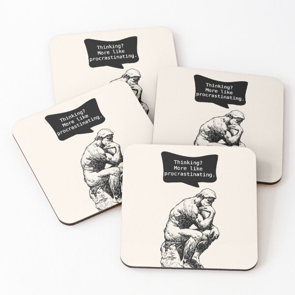 Item preview, Philosophical Procrastinating Thinking  Man Light Background designed and sold by cerenalkan.