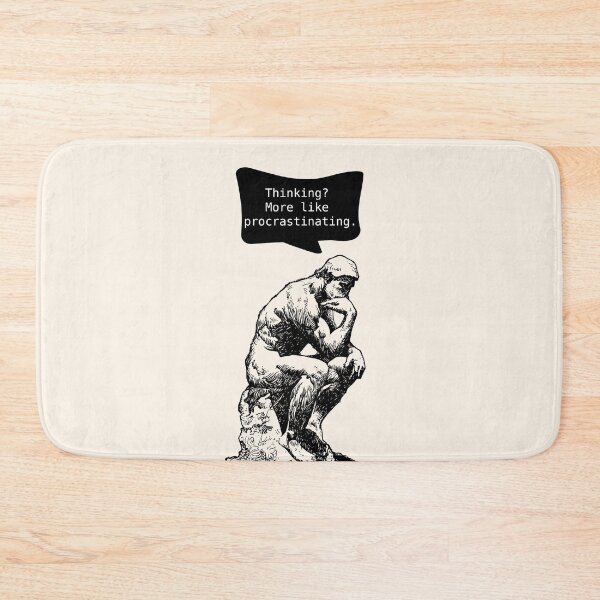 Item preview, Philosophical Procrastinating Thinking  Man Light Background designed and sold by cerenalkan.