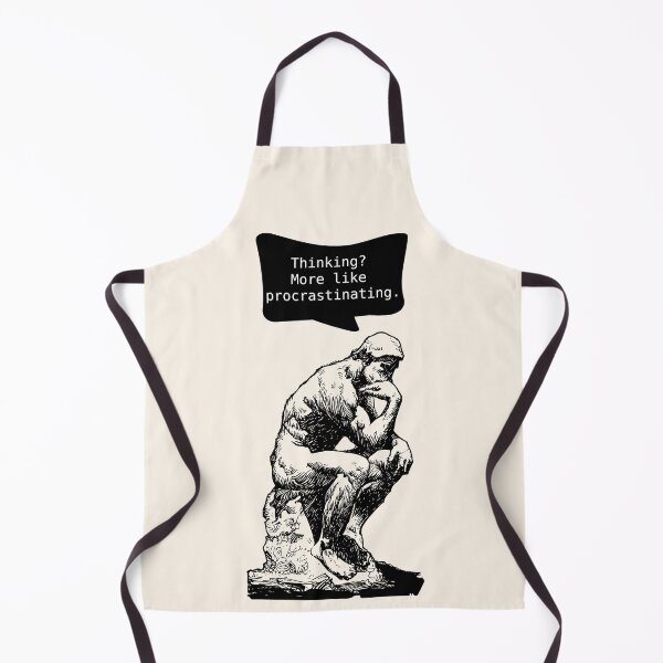 Item preview, Philosophical Procrastinating Thinking Man Light Background designed and sold by cerenalkan.