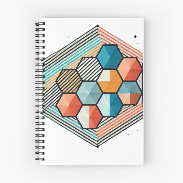 Item preview, Colorful Geometric Hexagon Pattern - Modern Abstract Art Tee designed and sold by LessLines.