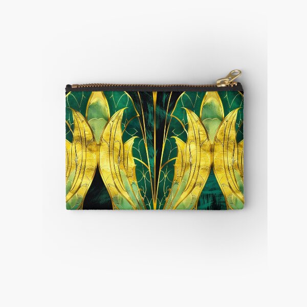 Item preview, Gatsby Inspired Pattern, Glamour Dark Green Gold Aesthetic designed and sold by Vic Torys ☆.
