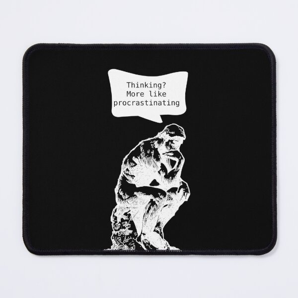 Item preview, Philosophical Procrastinating Thinking Man Dark Background designed and sold by cerenalkan.