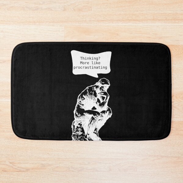 Item preview, Philosophical Procrastinating Thinking Man Dark Background designed and sold by cerenalkan.