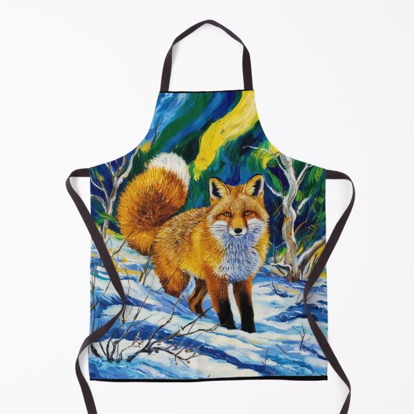 Artikelvorschau, Fuchs-Portrait. Wintersaison, Schneefuchs, Vintage-Fuchs, Fuchs-Malerei, Vincent van Gogh-Stil entworfen und verkauft von FoxVibes.