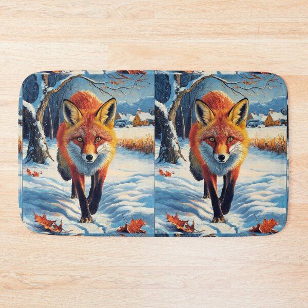 Artikelvorschau, Fuchs-Portrait. Wintersaison, Schneefuchs, Vintage-Fuchs, Fuchs-Malerei, Vincent van Gogh-Stil entworfen und verkauft von FoxVibes.