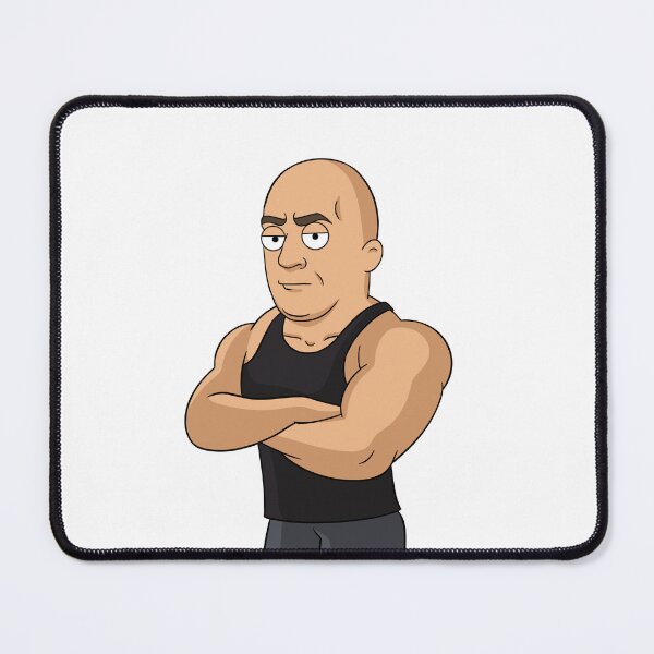 Artikelvorschau, Cartoon-Vin-Diesel entworfen und verkauft von MariaPencilArt.