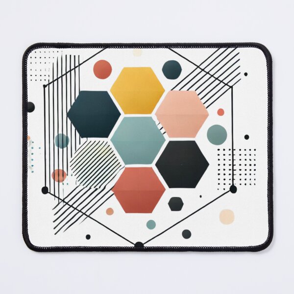 Item preview, Modern Geometric Hexagon Art - Abstract Colorful Design Tee designed and sold by LessLines.