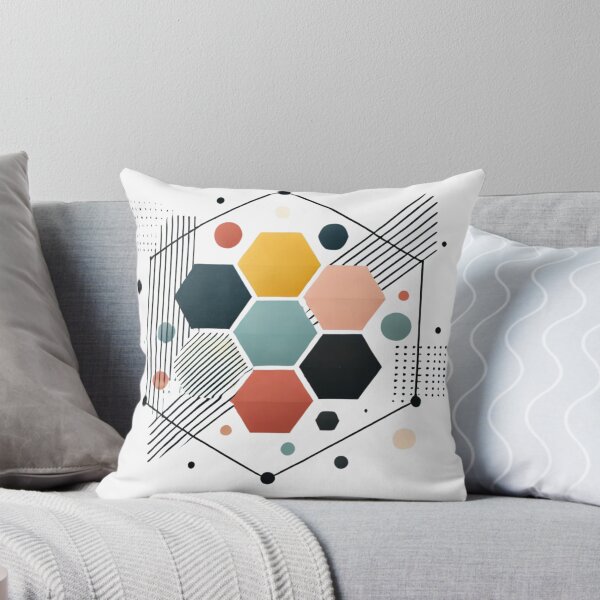 Item preview, Modern Geometric Hexagon Art - Abstract Colorful Design Tee designed and sold by LessLines.