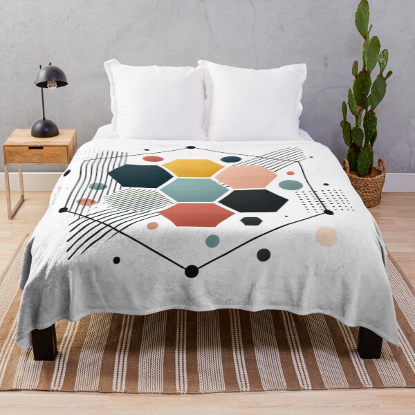 Item preview, Modern Geometric Hexagon Art - Abstract Colorful Design Tee designed and sold by LessLines.