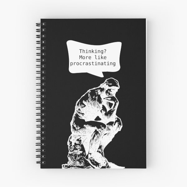 Item preview, Philosophical Procrastinating Thinking Man Dark Background designed and sold by cerenalkan.