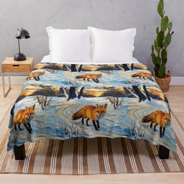 Artikelvorschau, Fuchs-Portrait. Wintersaison, Schneefuchs, Vintage-Fuchs, Fuchs-Malerei, Vincent van Gogh-Stil entworfen und verkauft von FoxVibes.