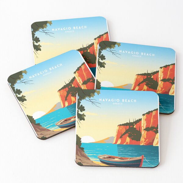 Item preview, Navagio Beach Greece Stunning Seascape designed and sold by NeuralVibe.
