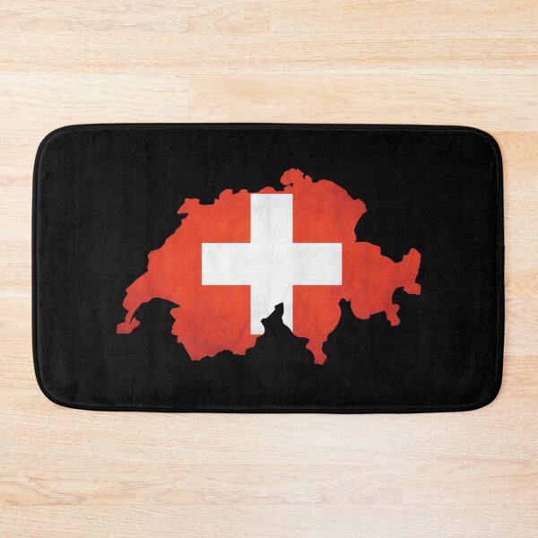 Item preview, Switzerland - national border in national flag designed and sold by Mohja-Design.