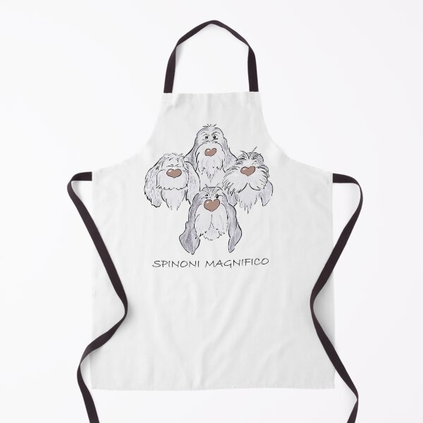 Item preview, Spinoni Magnifico iconic pose. BLACK text for pale backgrounds designed and sold by FoscottsArt.