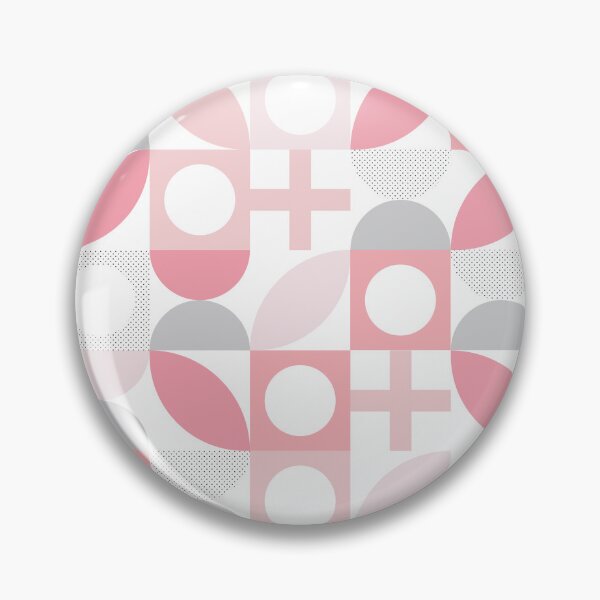 Item preview, Bauhaus Pattern 5 pale pink shapes pattern designed and sold by LD ART.
