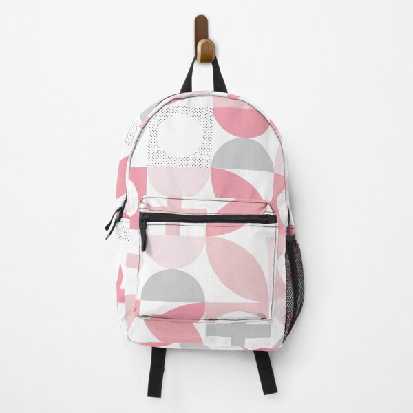 Item preview, Bauhaus Pattern 5 pale pink shapes pattern designed and sold by LD ART.