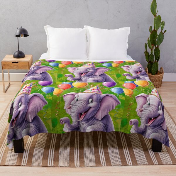 Item preview, Birthday Elephant. Birthday celebration, Cute Elephant, party animal, colorful elephant, elephant drawing designed and sold by ElephantVibes.