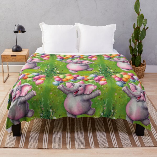 Item preview, Birthday Elephant. Birthday celebration, Cute Elephant, party animal, colorful elephant, elephant drawing designed and sold by ElephantVibes.