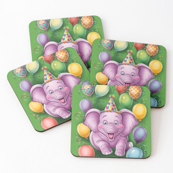 Item preview, Birthday Elephant. Birthday celebration, Cute Elephant, party animal, colorful elephant, elephant drawing designed and sold by ElephantVibes.