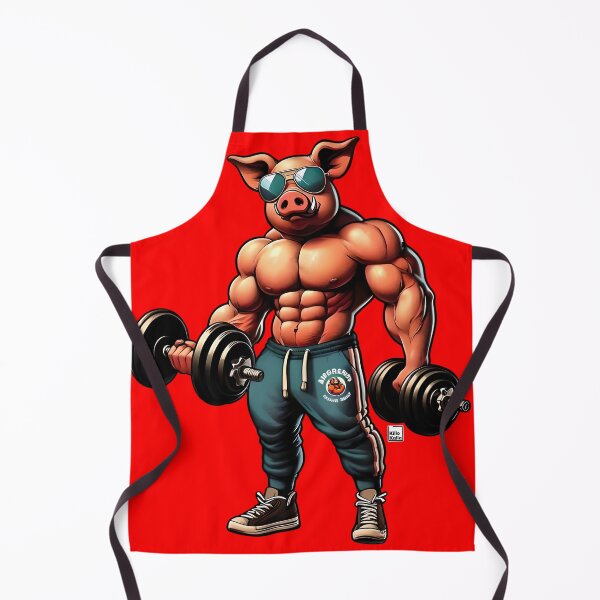 Item preview, muscular pig in the gym designed and sold by KilloKalla.