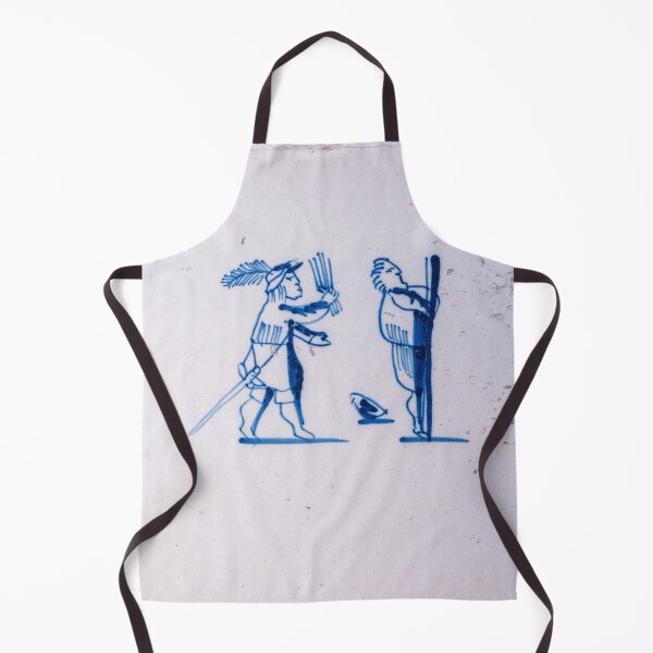 Item preview, Whipping punishment on a17th century Delft blue tile designed and sold by Photopat.