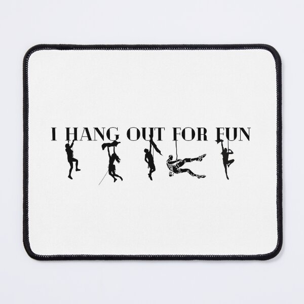 Item preview, Rock climber, rock climbing gift, rock climbing meme, I hang out for fun, rock climbing puns, stunt double designed and sold by YOURTHINGZ.