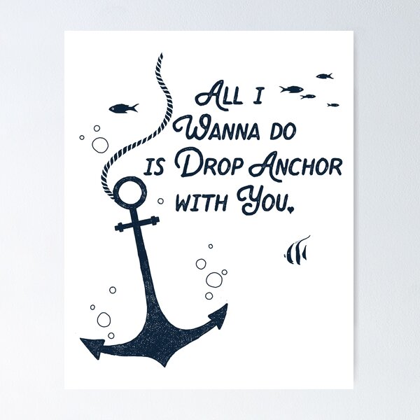 Anchors Away - Contemporary Nautical Anchor Art Wall Art, Canvas Prints,  Framed Prints, Wall Peels