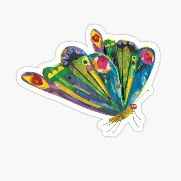 Item preview, very hungry caterpillar butterfly sticker designed and sold by stickersbyjulli.