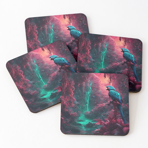 Item preview, Macaw jungle parrots designed and sold by Coolparrotgirl.