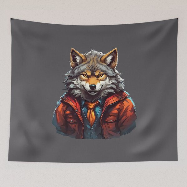 Item preview, The Wolf with Wild Elegance designed and sold by Indoni.