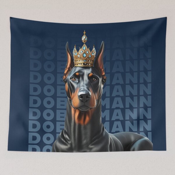 Item preview, Dobermann dog king animal lovers pet design designed and sold by La Loca.