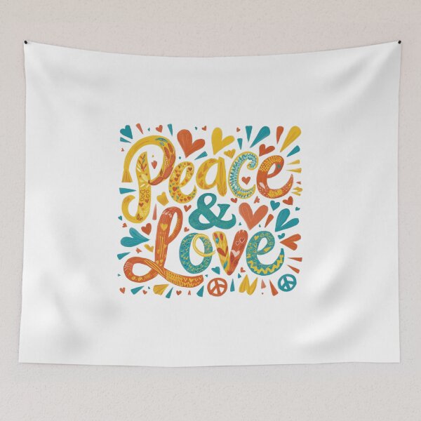 Item preview, Peace & Love designed and sold by Gentle40Winks.