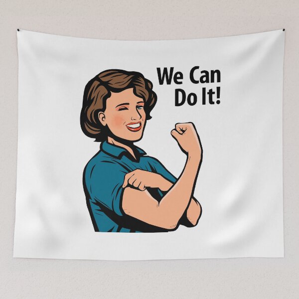 Item preview, We can do it retro poster comic designed and sold by Rozgani.